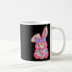 Mug Lapin rose Pâques coup de pinceau bow coquette pou