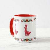 Mug Lapin scandinave rouge (Devant gauche)