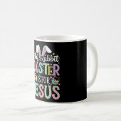 Mug Lapin Silencieux Pâques Est Pour Jésus Mignonne La (Devant droit)