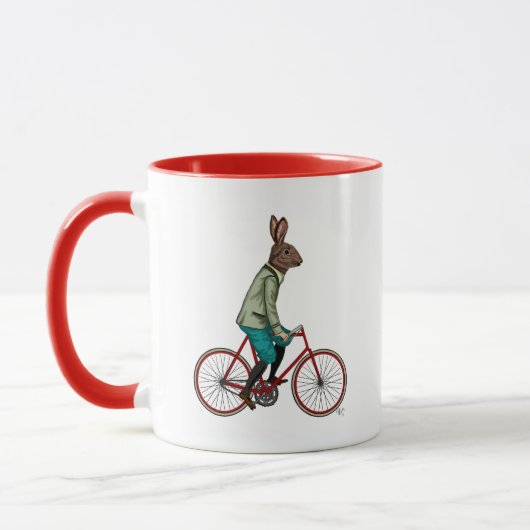 Mug Lapin Sur Vélo 2 (Gauche)