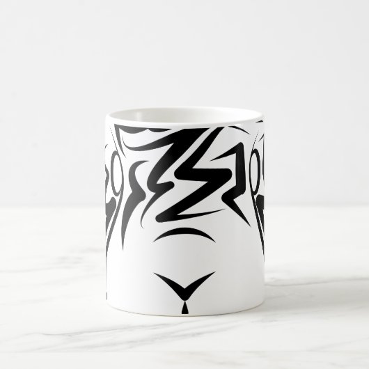 Mug Lapin tribal noir et blanc (Centre)