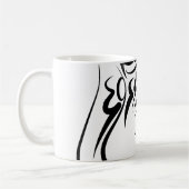Mug Lapin tribal noir et blanc (Gauche)