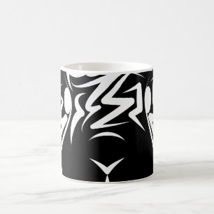 Mug Lapin tribal noir et blanc