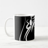 Mug Lapin tribal noir et blanc (Gauche)