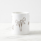 Mug Lapin vintage et fleurs (Centre)
