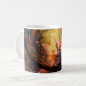 Mug Lapin Whimsical dans une forêt enchantée (Devant gauche)