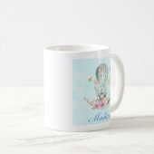 Mug Lapin Whimsical Riding dans un ballon à air chaud (Devant droit)