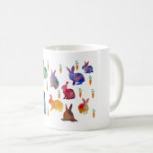 Mug Lapins à l'aquarelle Art de Pâques (Devant droit)