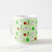 Mug Lapins dans le jardin végétal (Devant gauche)