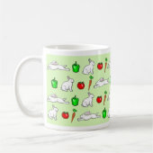 Mug Lapins dans le jardin végétal (Gauche)
