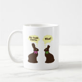 Mug Lapins de chocolat mes maux de bout. Ce qui ? (Gauche)