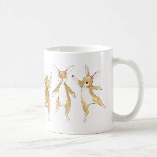 Mug Lapins de houblon de danse (Droite)