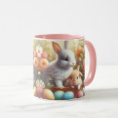 Mug Lapins de Pâques adorables (Devant droit)