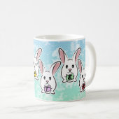 Mug Lapins de Pâques en forme d'oeuf (Devant droit)