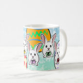 Mug Lapins de Pâques en forme d'oeuf (Devant droit)