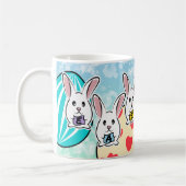 Mug Lapins de Pâques en forme d'oeuf (Gauche)