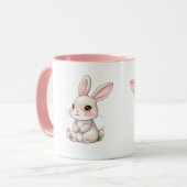 Mug Lapins de Pâques roses (Devant gauche)