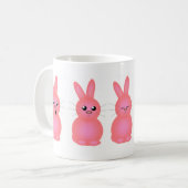 Mug Lapins de Pâques roses (Devant gauche)