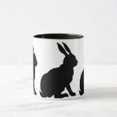Mug Lapins en silhouette noire (Centre)
