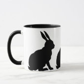 Mug Lapins en silhouette noire (Gauche)