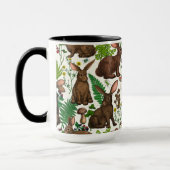 Mug Lapins et flore boisée 4 (Gauche)