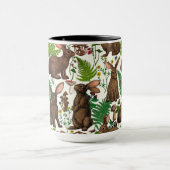 Mug Lapins et flore boisée 4 (Centre)