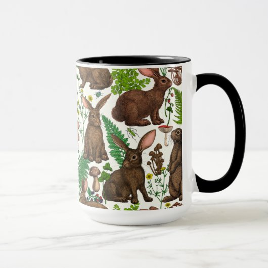 Mug Lapins et flore forestière 4 (Droite)