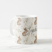 Mug Lapins Fleurs de Marguerite (Devant gauche)