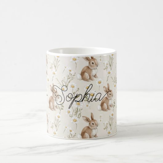 Mug Lapins Fleurs de Marguerite (Centre)