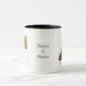 Mug Lapins Lionhead avec des coeurs (Centre)
