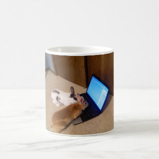 Mug Lapins sur le Web par JokeApptv TM