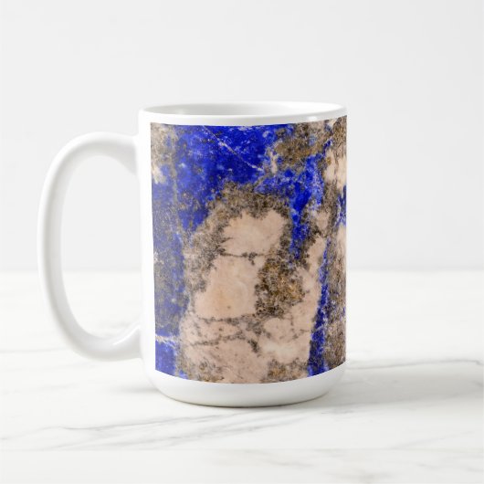 Mug Lapis Abstrait Lazuli Granite Bleu (Gauche)