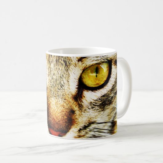 Mug L'apparence expressive d'un chat domestique (Devant droit)