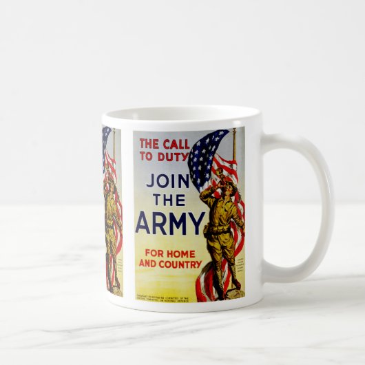 Mug L'appel au devoir ~ Rejoignez l'armée (Droite)