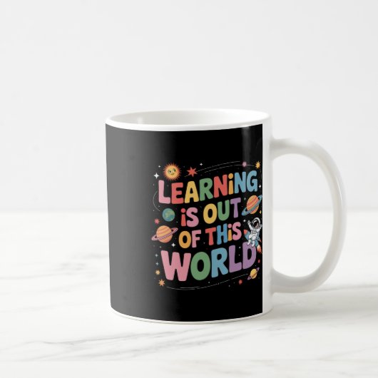 Mug L'apprentissage est hors de ce monde Système solai (Droite)