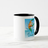 Mug L'Aquaman sort de la mer (Devant droit)