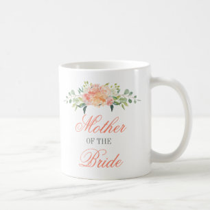 Mug L'aquarelle en pastel fleurit la mère de la jeune