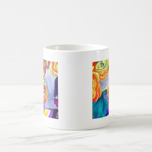 Mug L'aquarelle Ranunculus et Iris (Centre)