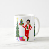 Mug l'arbre de noël justideau (Devant droit)