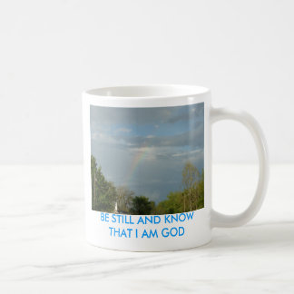 Mug L'arc-en-ciel au-dessus de l'église Steeple, SOIT