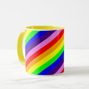 Mug L'arc-en-ciel barre coloré lumineux classique