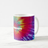 Mug L'arc-en-ciel super teignent en nouant la hippie (Devant droit)