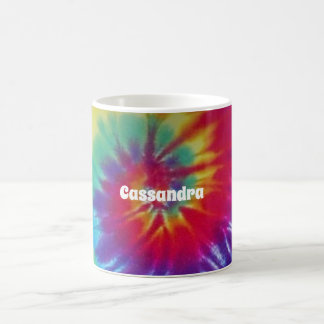 Mug L'arc-en-ciel super teignent en nouant la hippie