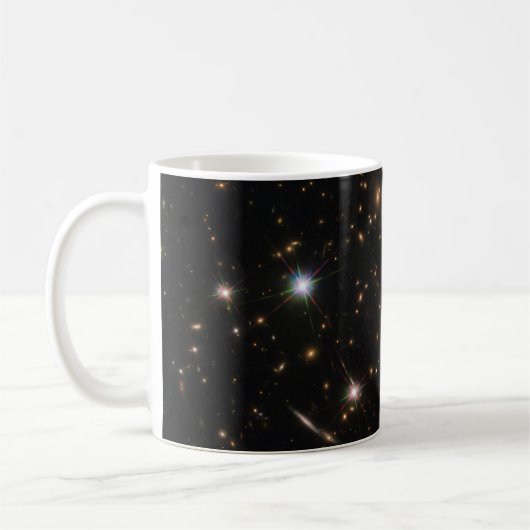 Mug L'Arc Sunburst Dans Un Gros Cluster Galaxy (Gauche)