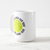 Mug Large Personalized Text Pickleball 15oz. Custom (Devant gauche)