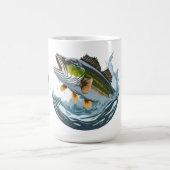 Mug Largemouth Bass Stricking Top Water Lure (Centre)