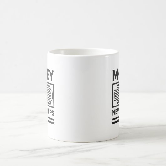 Mug L'argent ne dort jamais - Hustle, Grind, Success (Centre)