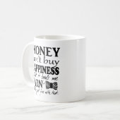 Mug L'argent ne peut pas acheter le bonheur ・ Artisana (Devant gauche)