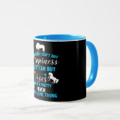 Mug L'argent peut acheter des chevaux bleus   (Devant droit)