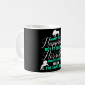 Mug L'argent peut acheter des chevaux vert menthe (Devant gauche)